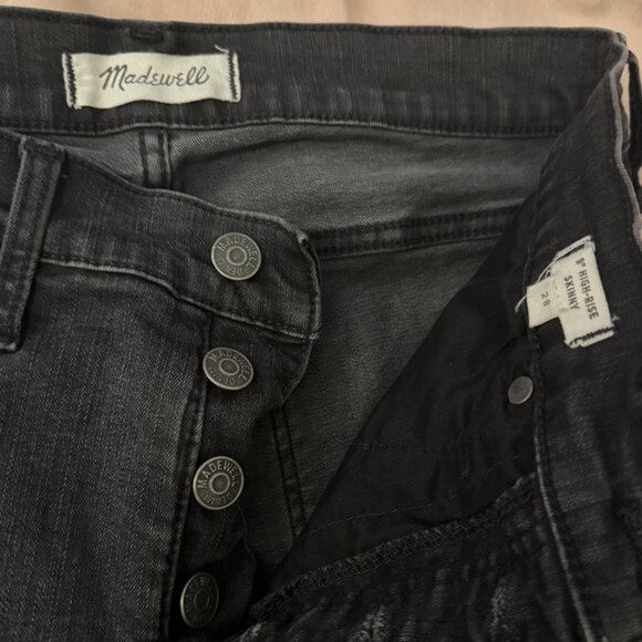 🖤 Madewell 9” High-Rise Skinny Jeans | Size 28 - Picture 5 of 7
